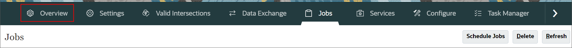 Navigate to Overview